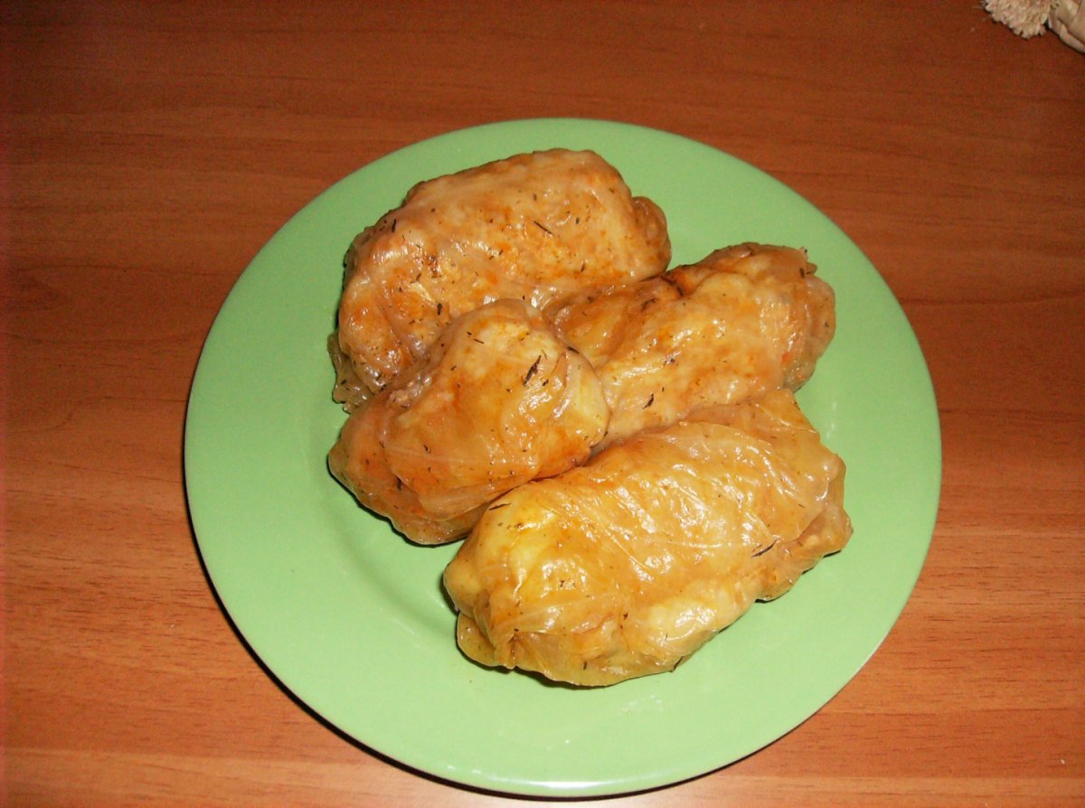 Sarmalute usoare din carne de pui si ciuperci