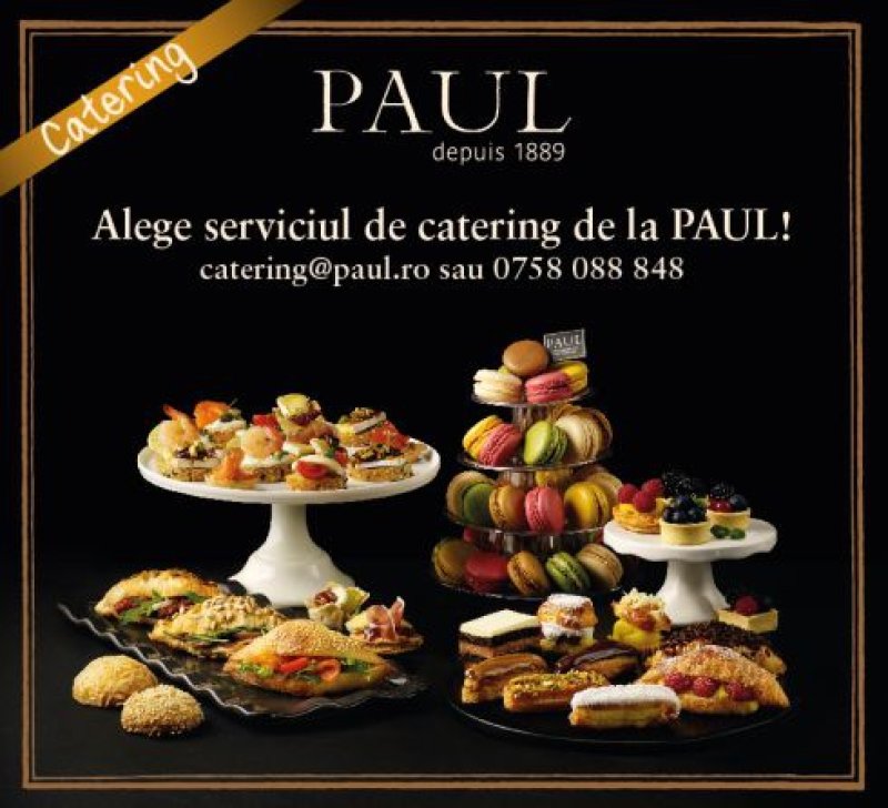 Delicatesele Paul pot fi comandate acum prin  noul serviciu de catering