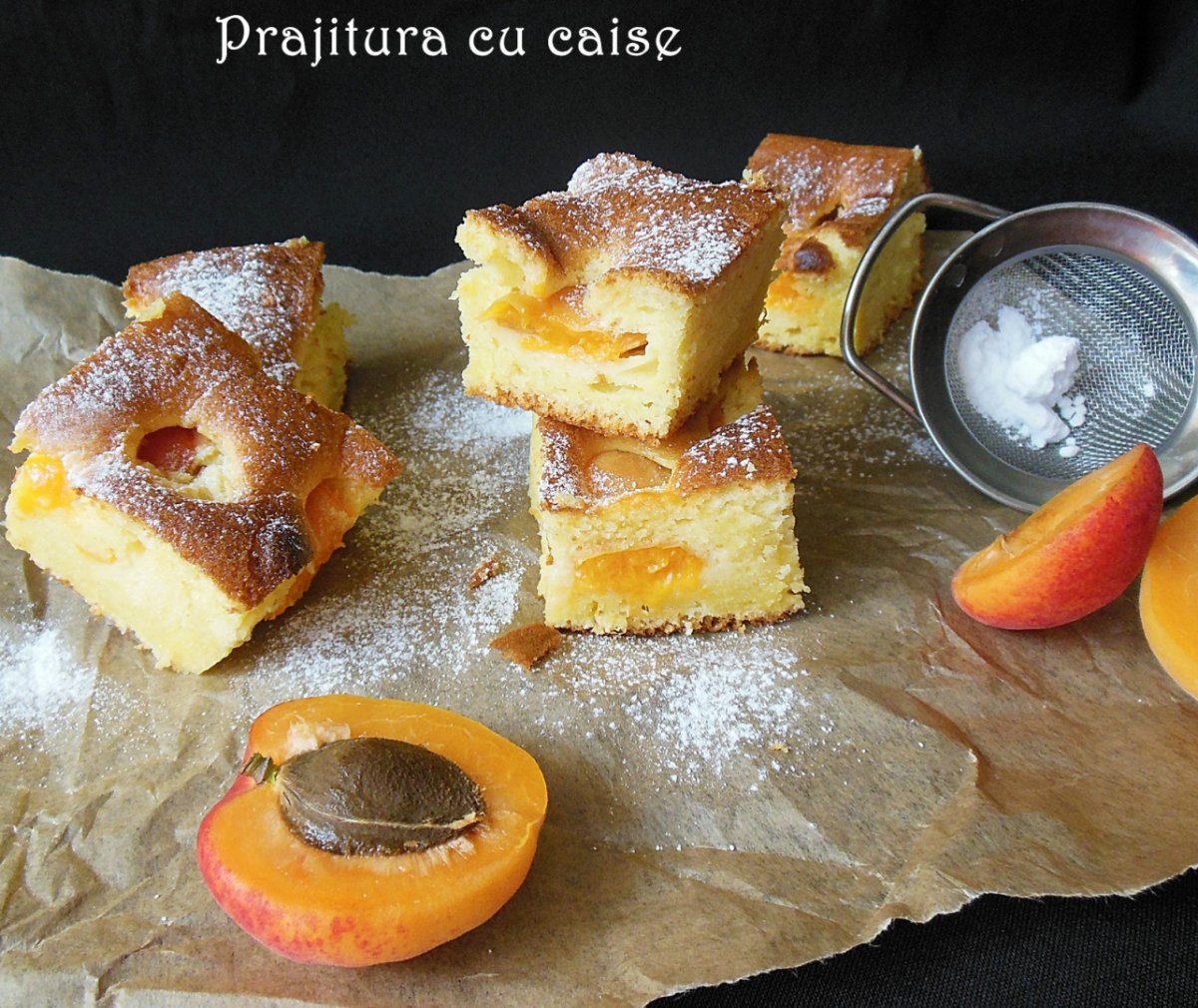 Prajitura cu caise