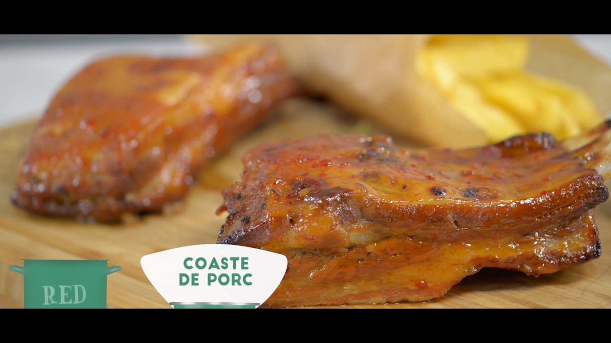 Coaste de porc fierte in bere