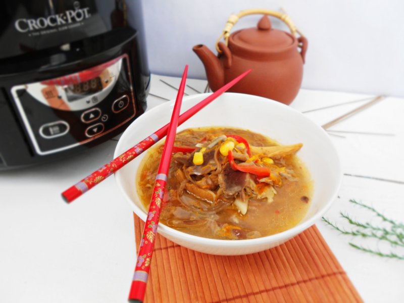 Supă de rață în stil asiatic la Crock-Pot