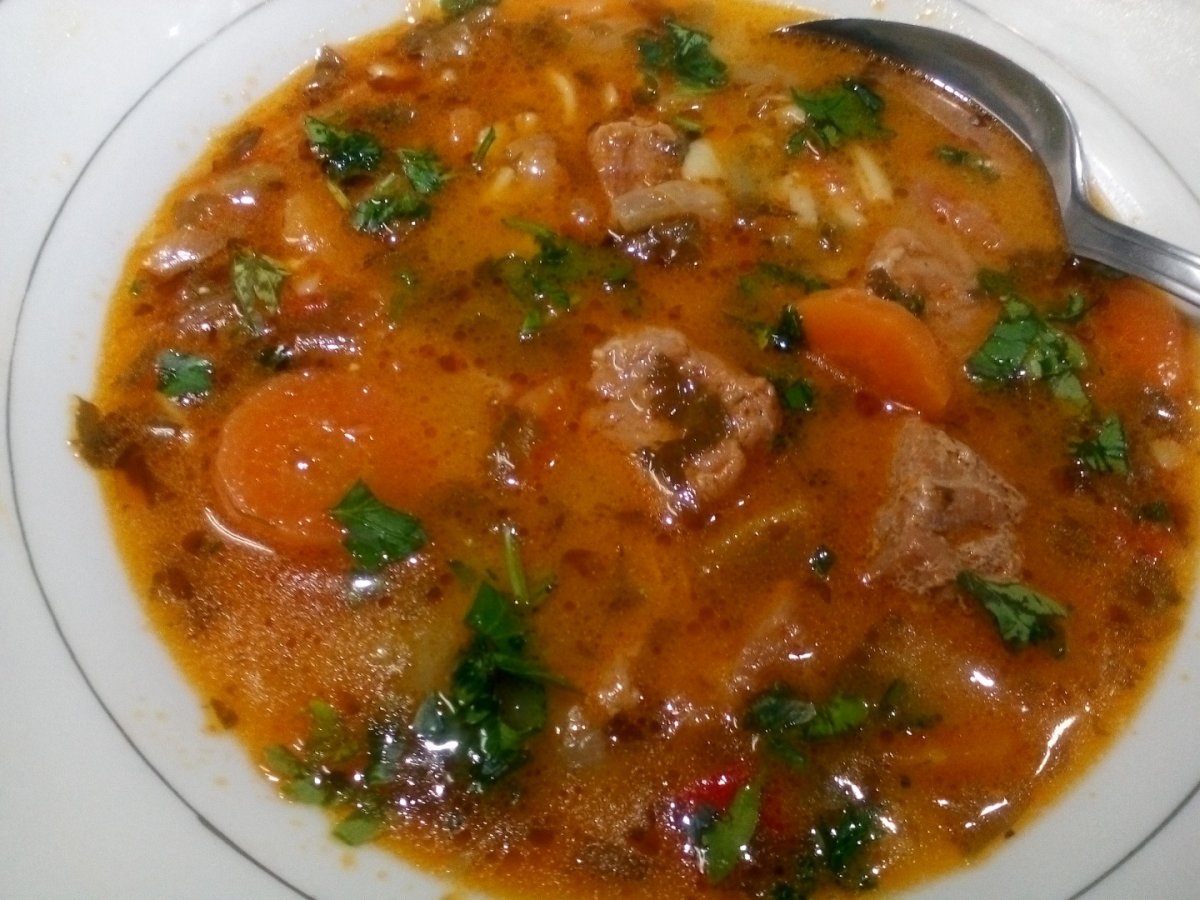 Ciorba de vacuta cu legume si smantana