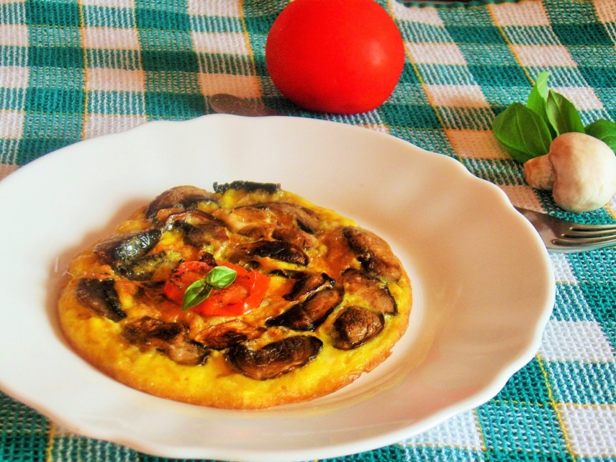 Omleta cu ciuperci fripte