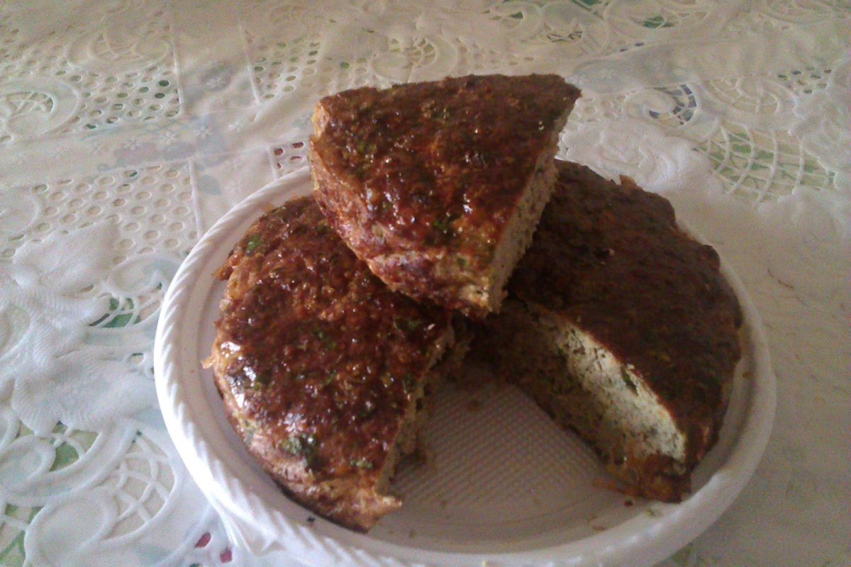 Drob din ficat de pui cu coastă de porc şi cxarne tocată de curcan