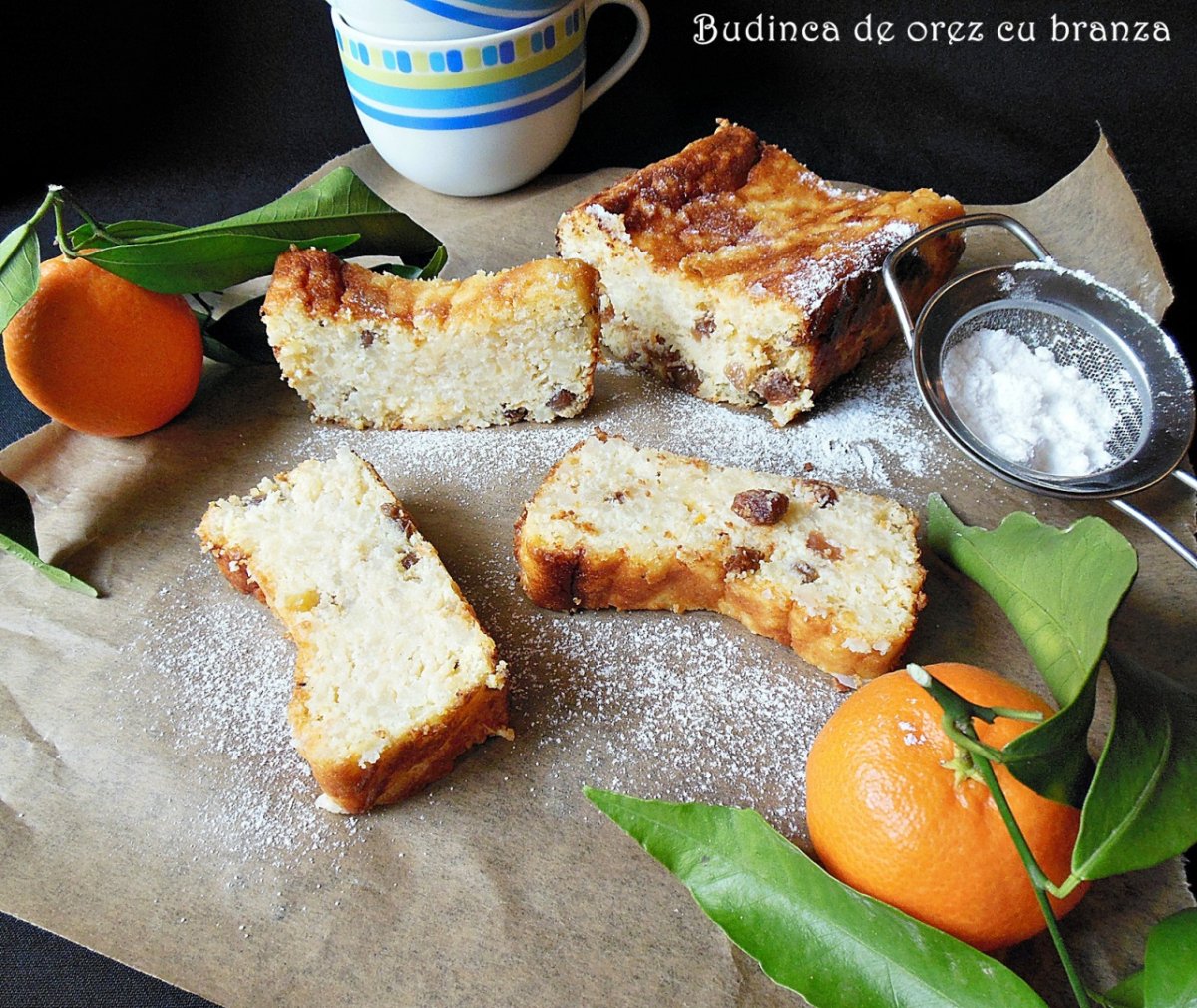 Budinca de orez cu branza