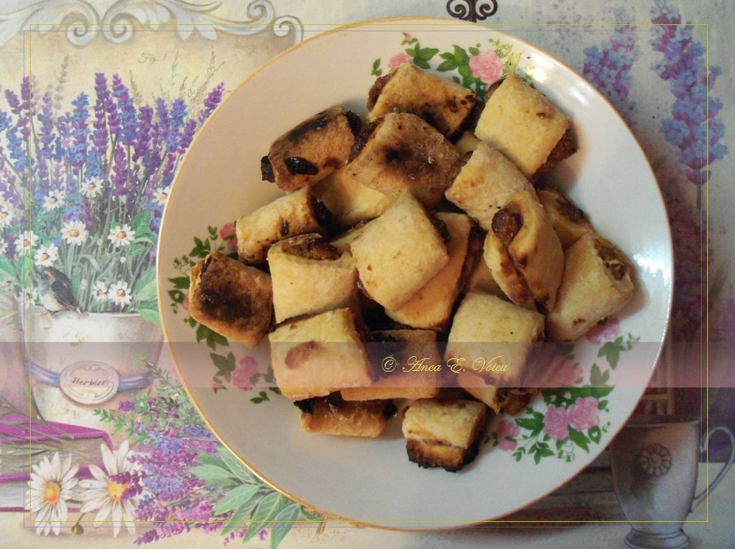 Cornulete asortate cu aluat din untura