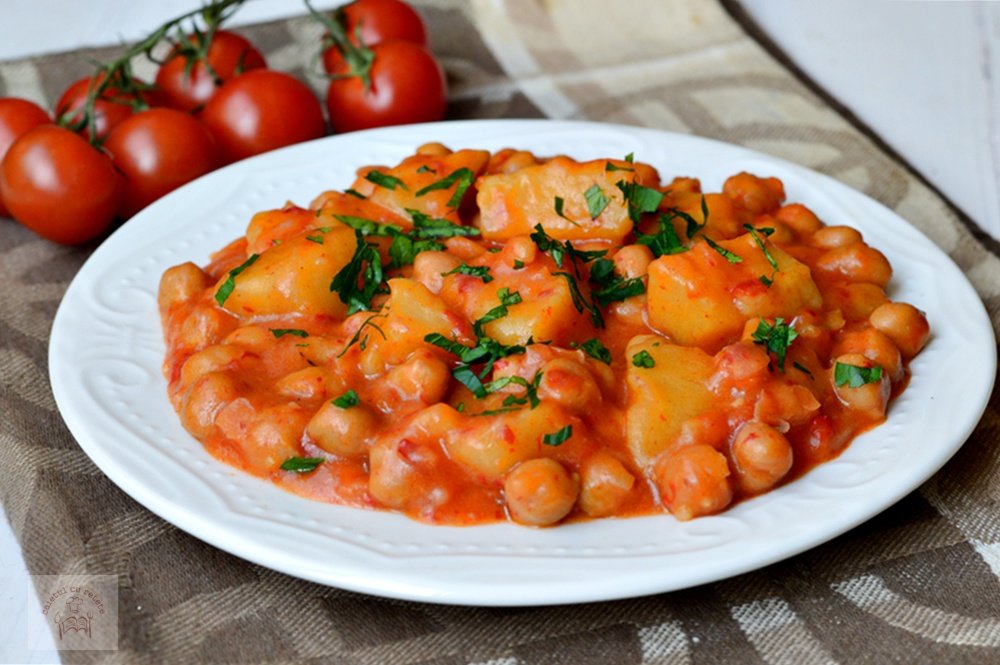 Tocanita de naut cu cartofi - de post, la slow cooker Crock-Pot