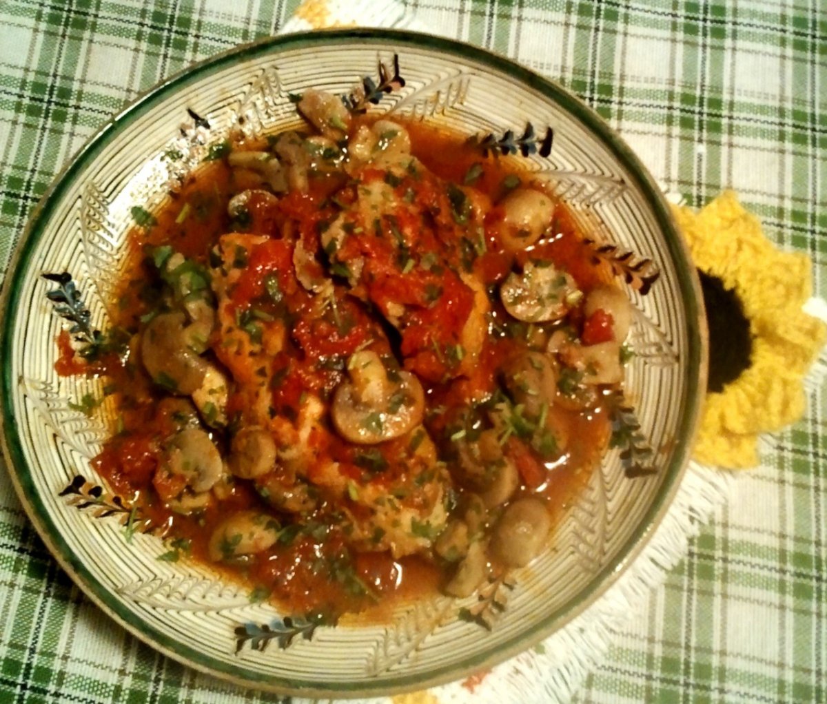 Ostropel de pui cu ciuperci