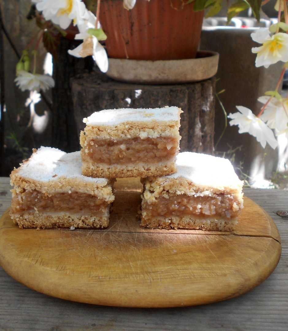 Prajitura frageda cu mere si nuci. Reteta simpla, economica si usor de preparat