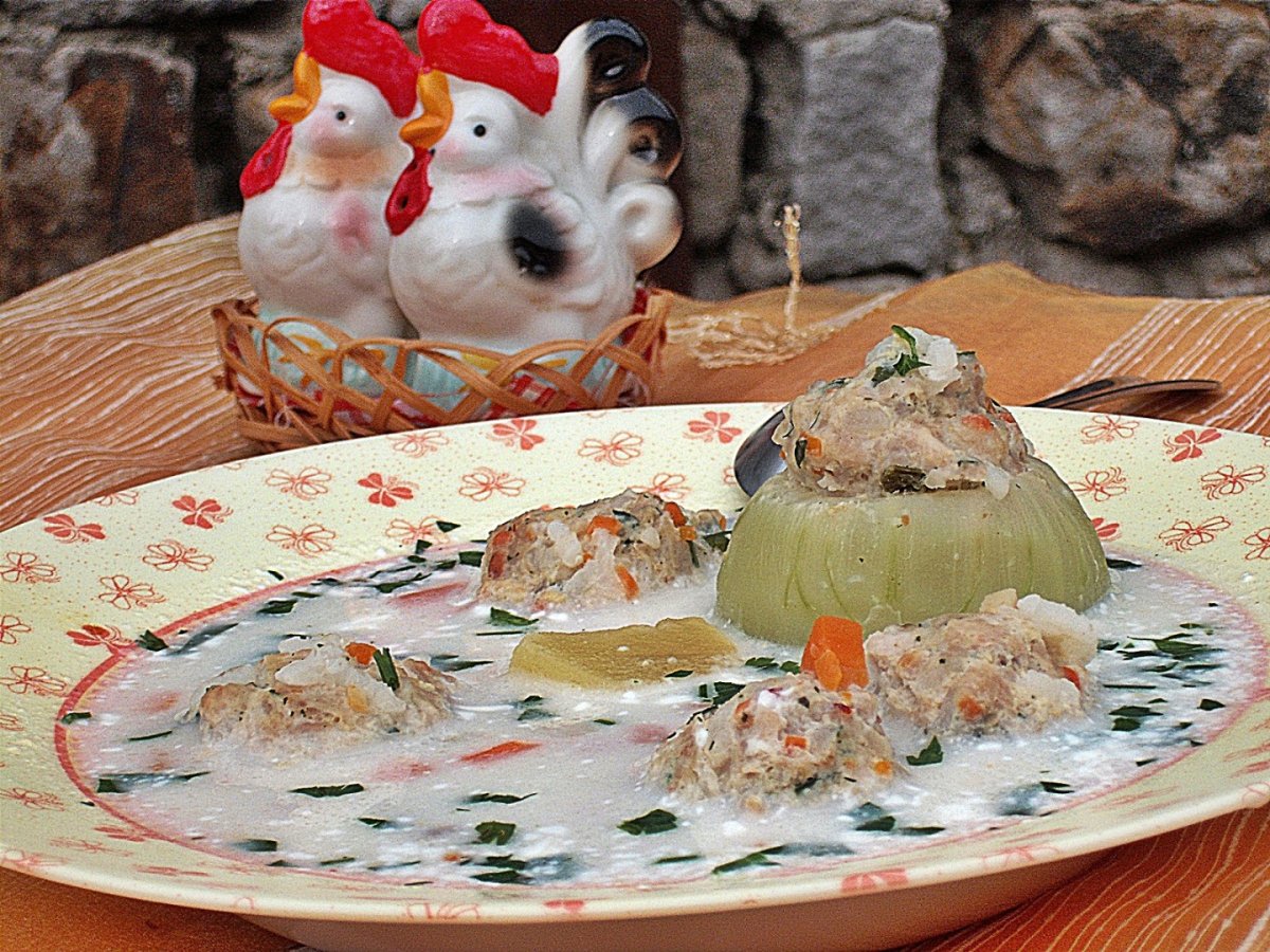 Ciorba de gulii umplute