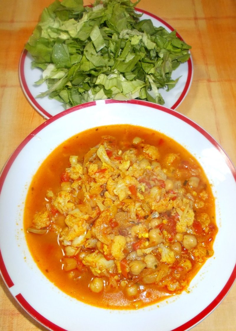Curry de naut cu conopida