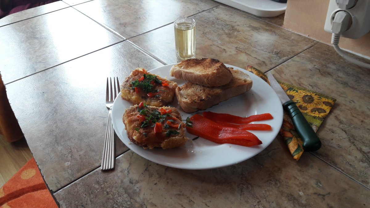 Cascaval pane cu sunculita