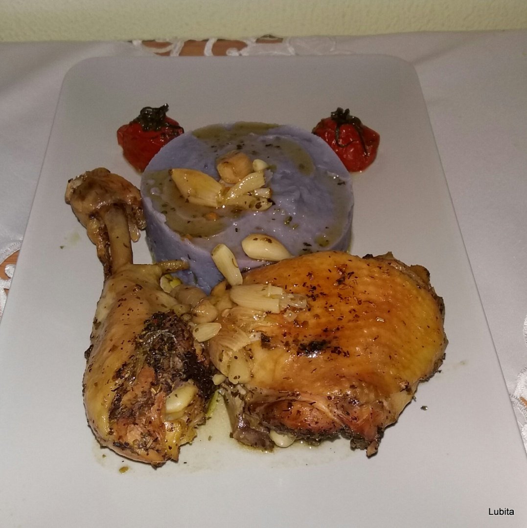 Pulpe la cuptor cu usturoi