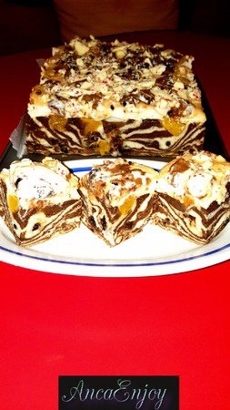 Prajitura zebra cu albusuri