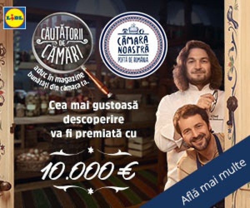 Cheamă-i pe Căutătorii de Cămări la tine acasă și poți câștiga 10.000 euro de la Lidl