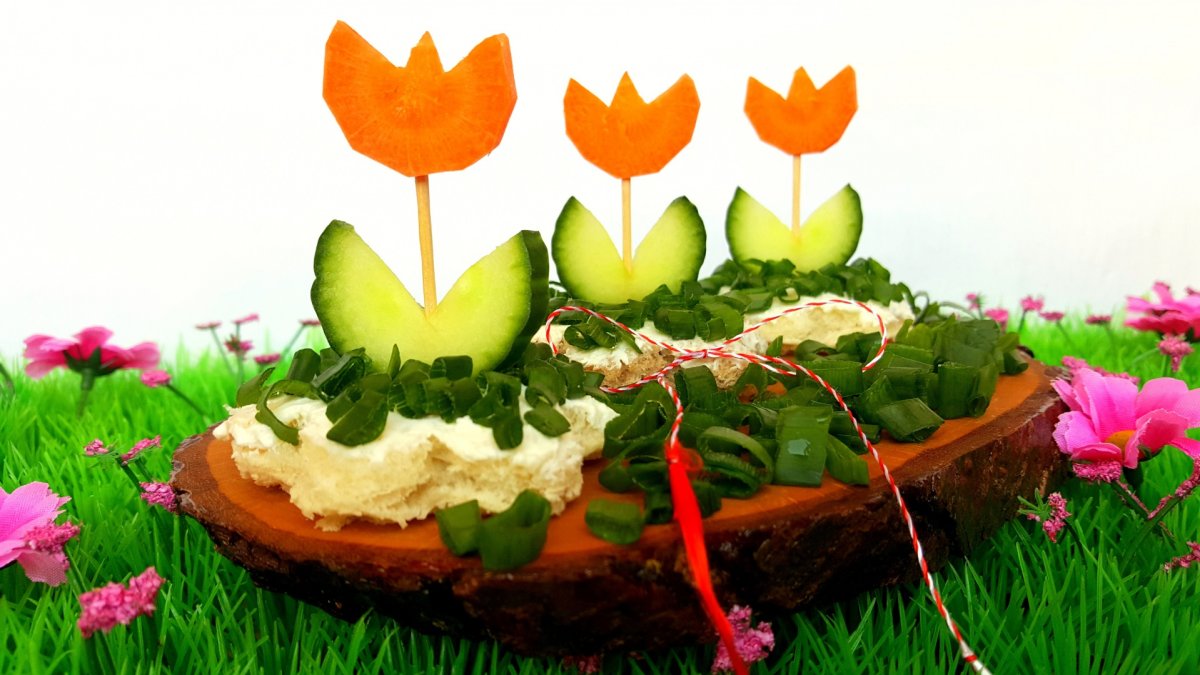 Lalele din morcov si castravete