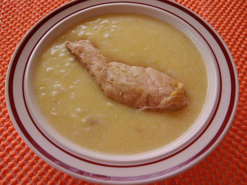 Supa crema cu piept de curcan