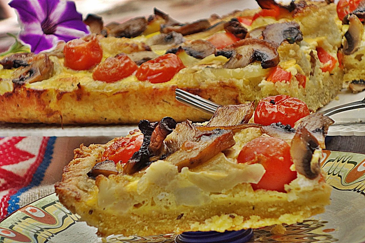 Tarta rustica cu blat aromat din gris