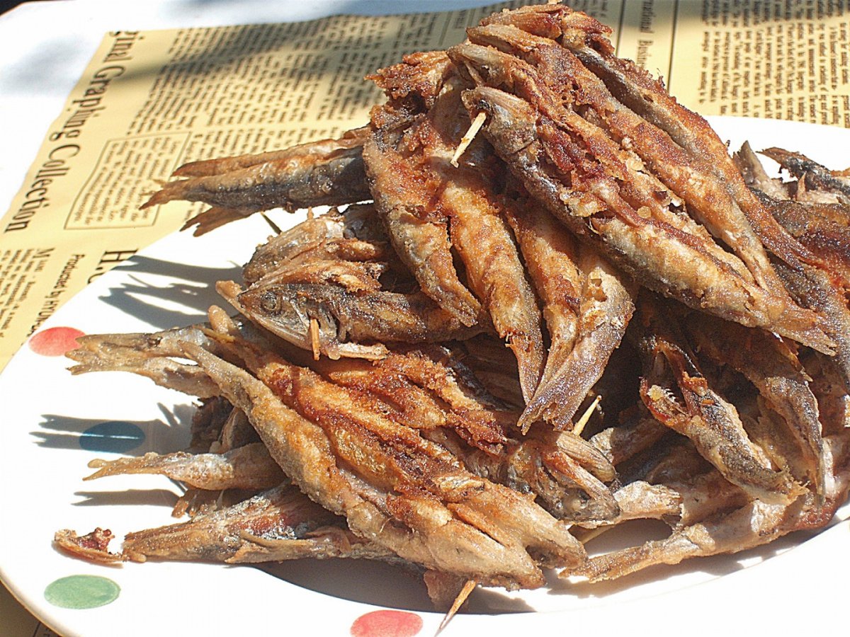 Hamsie de mare prajita