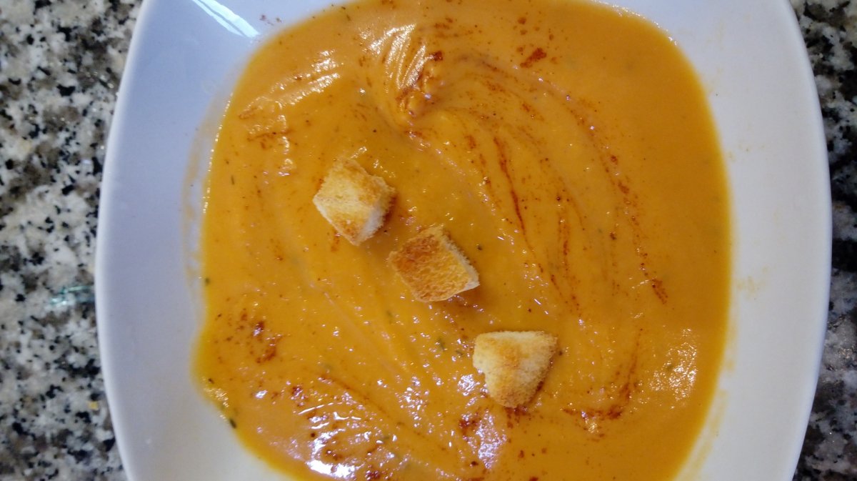 Supa-crema de cartofi dulci