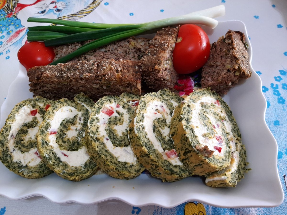 Rulada de spanac cu branza