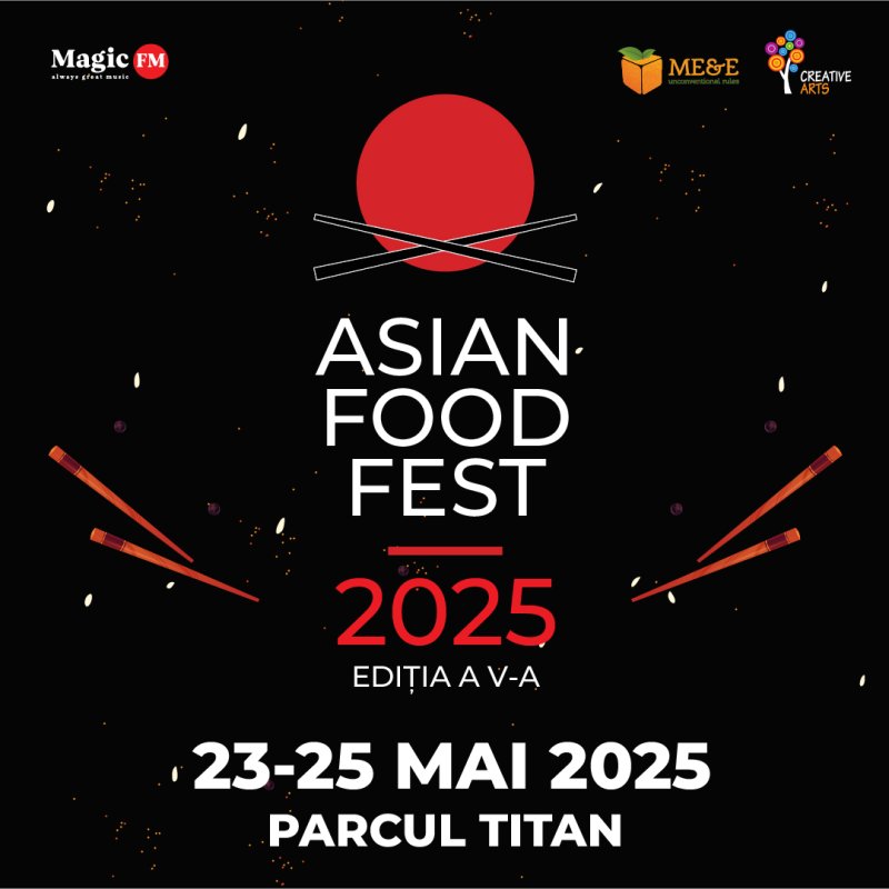Călătorie culinară prin Asia, fără pașaport: Parcul Titan găzduiește cea de- a 5-a ediție Asian Food Fest, între 23 și 25 mai