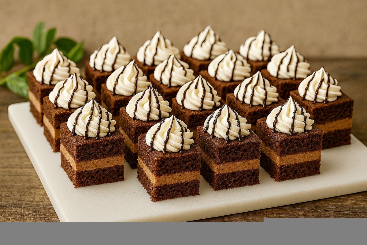 Prajitura cu frisca si crema de ciocolata – reteta simpla, delicioasa si usor de preparat