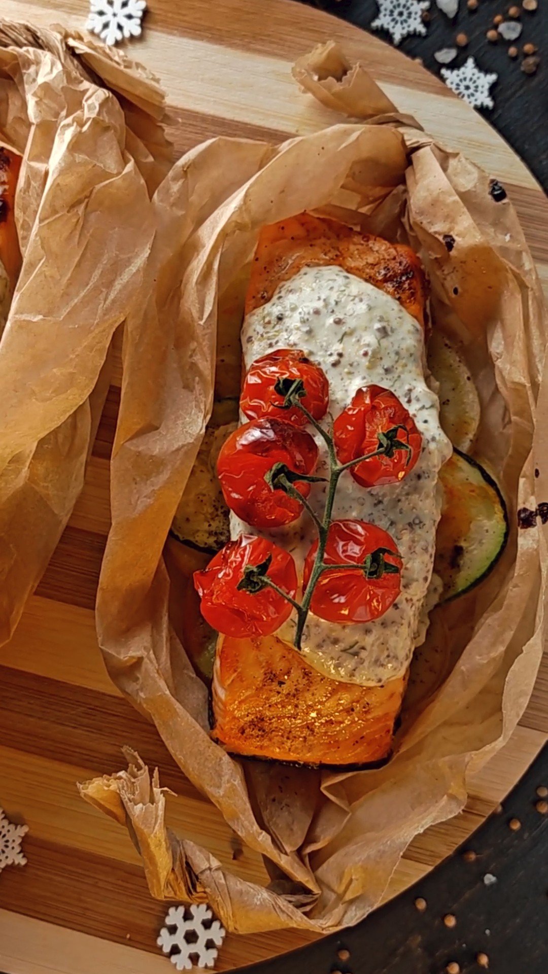 Somon cu sos de muștar la Airfryer Bosch