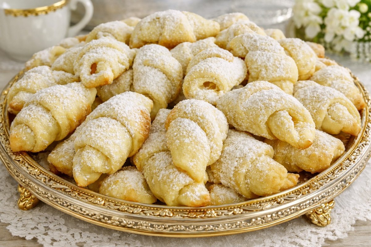 Cornulete fragede de post - reteta economica, delicioasa si usor de preparat