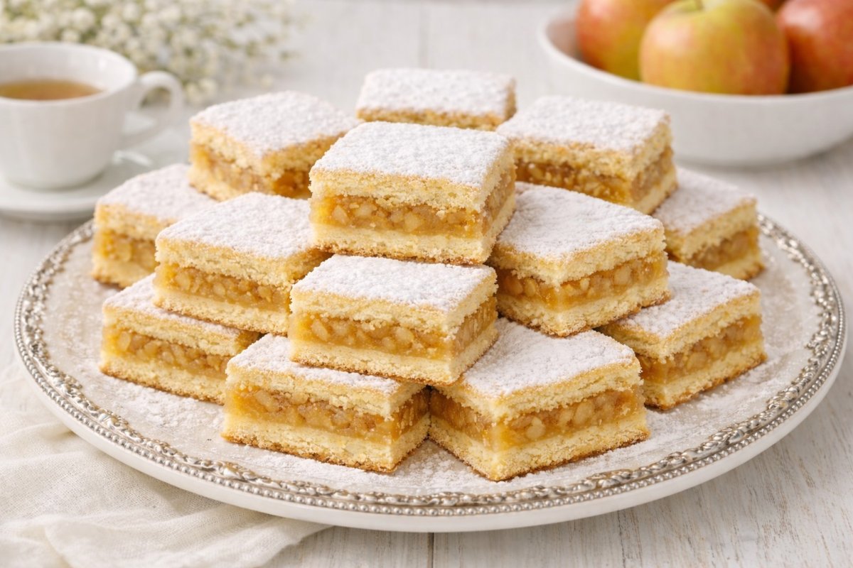 Prajitura frageda de post cu mere - reteta simpla, economica si aromata, gata in cativa pasi simpli