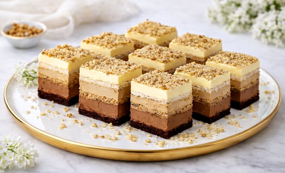 Prajitura Regina Sofia - desert elegant cu 3 tipuri de bezea si creme fine