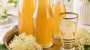Sirop de soc preparat la rece - reteta naturala, aromata si usor de facut