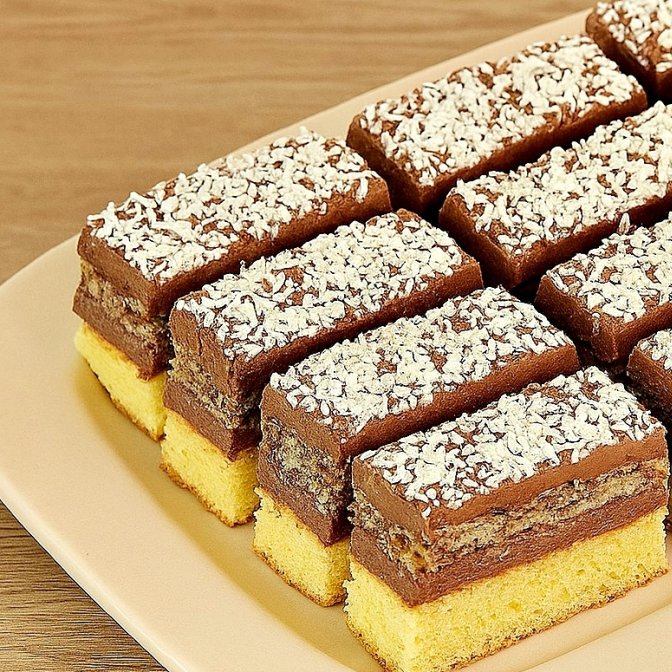 Prajitura Regina Maria – desert cu blat pufos, bezea cu nuca si crema fina de cacao cu unt