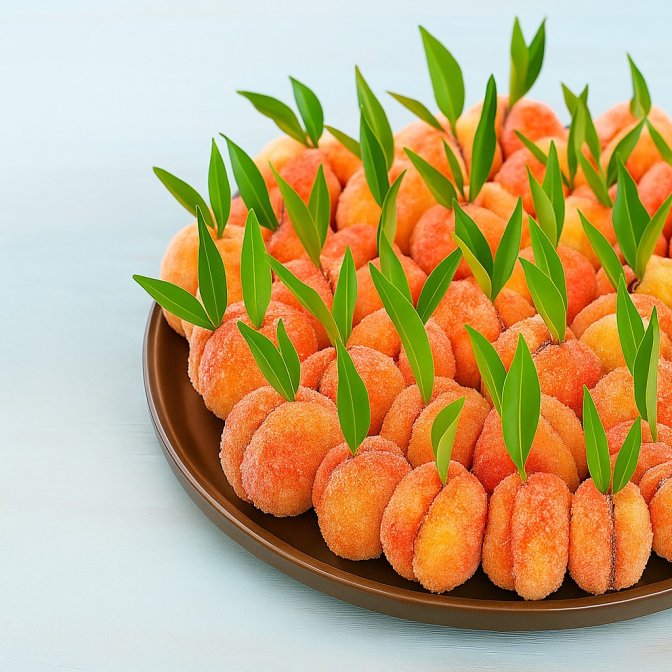 Fursecuri piersici umplute cu crema - reteta clasica, simpla si delicioasa