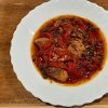 Tocanita de ardei copt cu carne de porc
