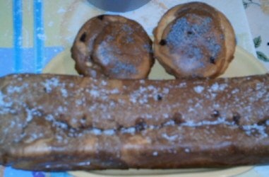 Chec cu cacao, stafide si mac