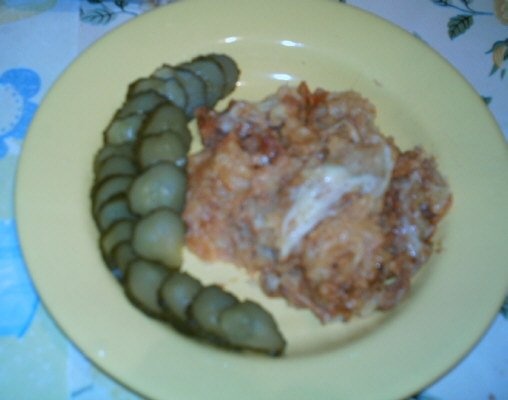 Musaca cu carne si cartofi