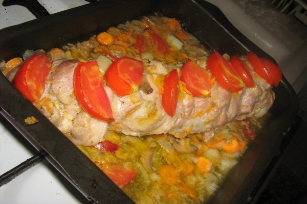 Ciolan afumat cu varza dulce si hrean