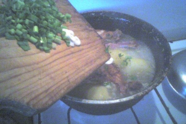 costita de porc afumata cu cartofi