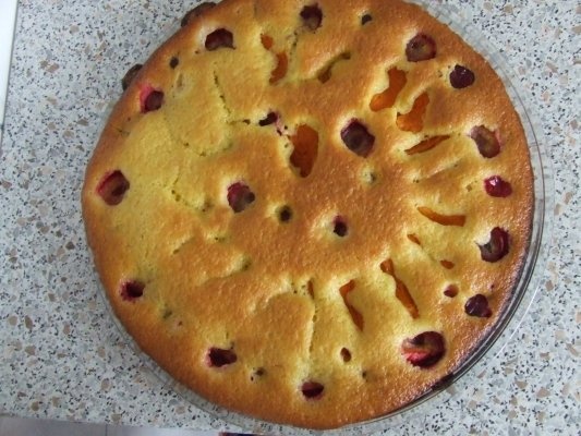 Tarta cu caise si corcoduse