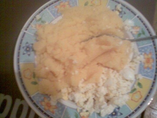 Mamaliguta cu smantana si branza