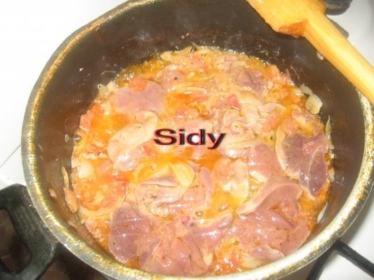 Tocanita de ficatei de pui