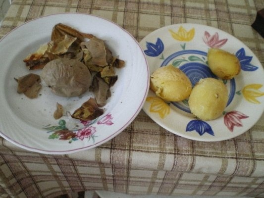 Ciuperci cu garnitura de cartofi copti