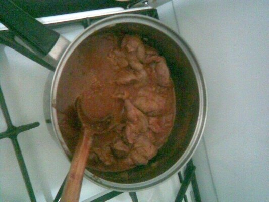 Ficatei cu smatana si mamaliguta