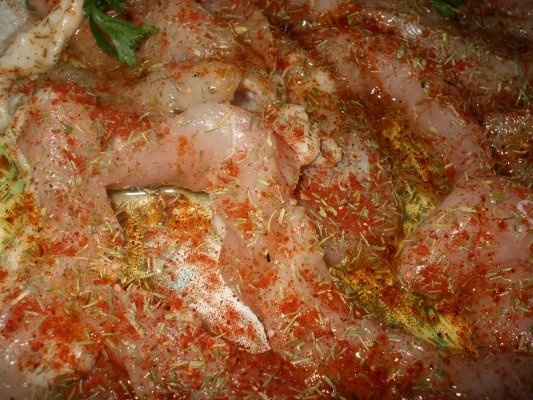 Piept de pui picant cu spanac