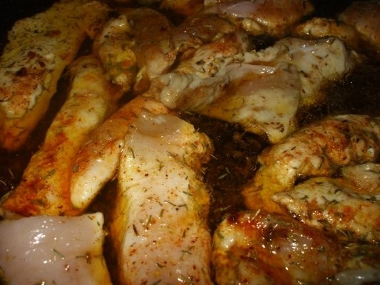 Piept de pui picant cu spanac