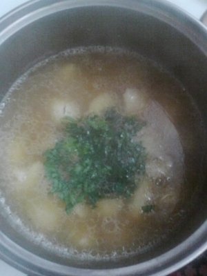 Supa cu galuste de gris