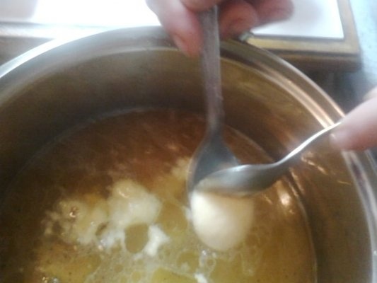 Supa cu galuste de gris