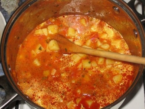 Tocanita de cartofi de post