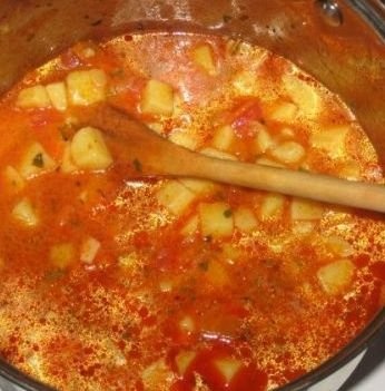 Tocanita de cartofi de post